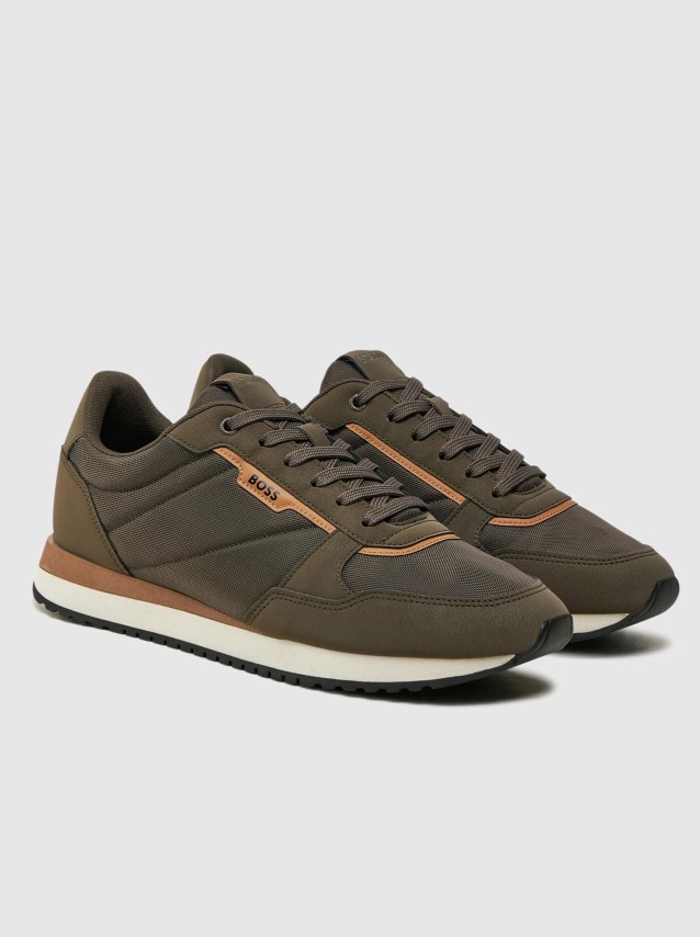 Baskets Masculin Boss Orange