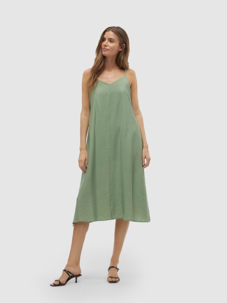 Vestidos Mulher Vmjosie Calf Singlet Dress Wvn Ga Vero Moda
