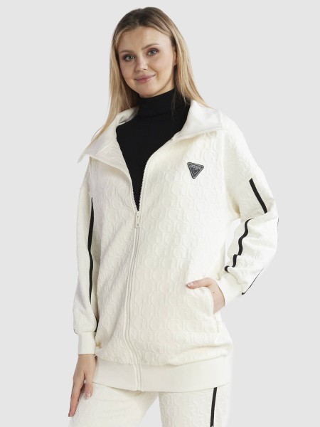 Camisola/sweater Mulher Cheri Full Zip Long Sweatshirt Guess Activewear