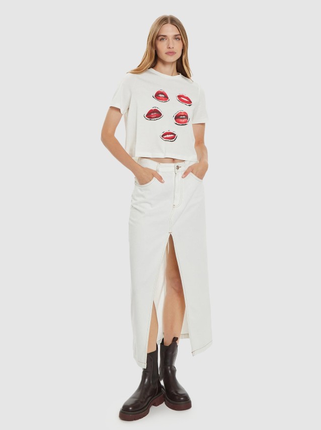 T-Shirt Mulher Elena Vero Moda