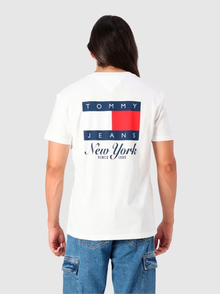 Homem Tjm Reg Heritage Flag Tee Ext Tommy Jeans