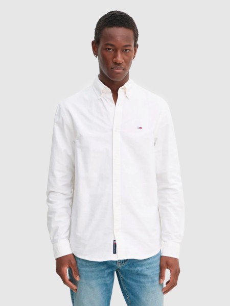 Homem Tjm Reg Oxford Shirt Ext Tommy Jeans