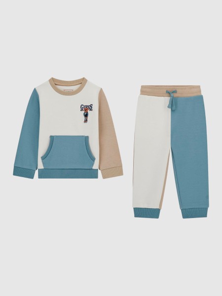 Conjuntos Menino -Set Ls Active Top+Active Pants- Guess Kids