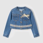 Casaco Menina Blusao Denim Guipur Mayoral
