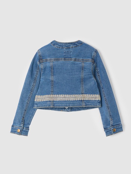 Casaco Menina Blusao Denim Guipur Mayoral