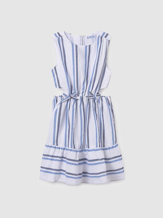Vestidos Menina Vestido Riscas C/laco Mayoral