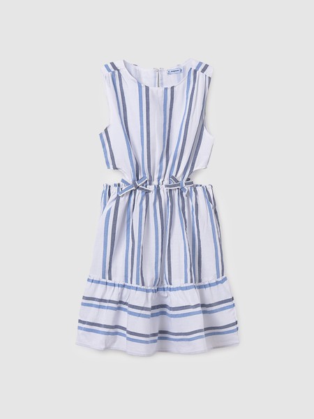 Vestidos Menina Vestido Riscas C/laco Mayoral