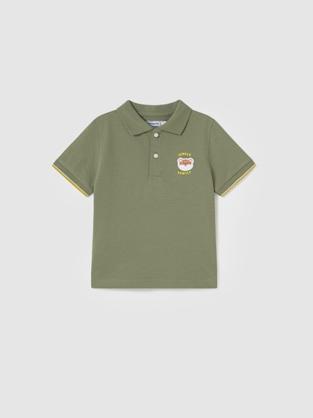 T-Shirt Menino Polo M/curta Aplicacoes Mayoral