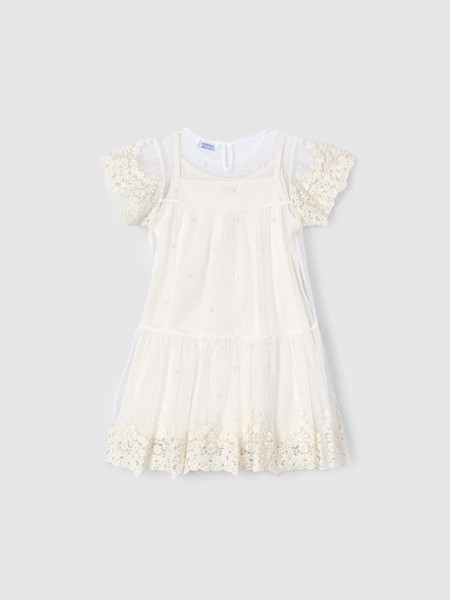 Vestidos Menina Vestido Tul Bordado Mayoral