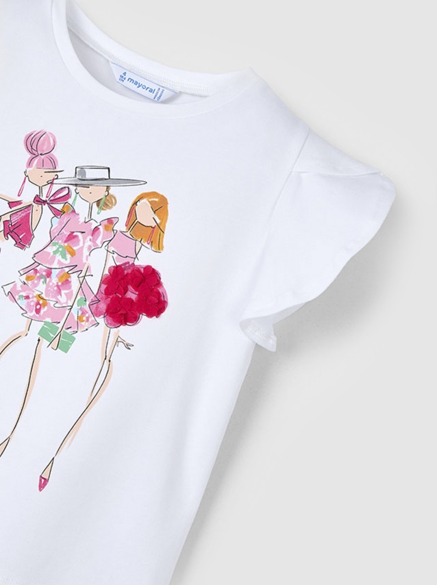 T-Shirt Menina T�shirt Aplicacoes Mayoral