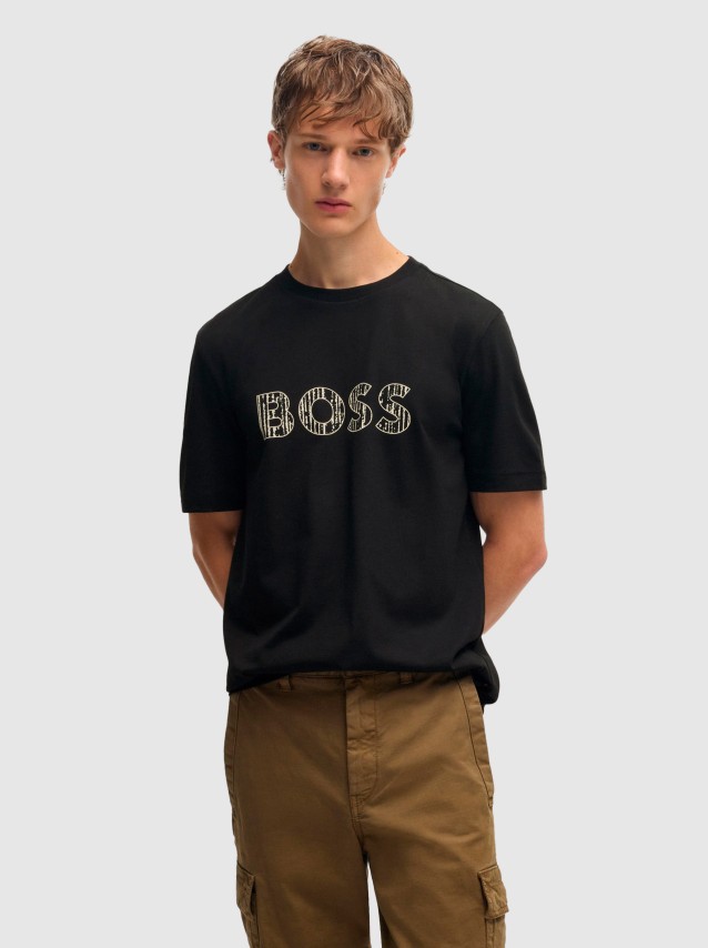 T-Shirt Masculin Boss Orange