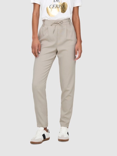 Calca Mulher Onlcaro-Poptrash Easy Linen Bl Cc Pnt Only