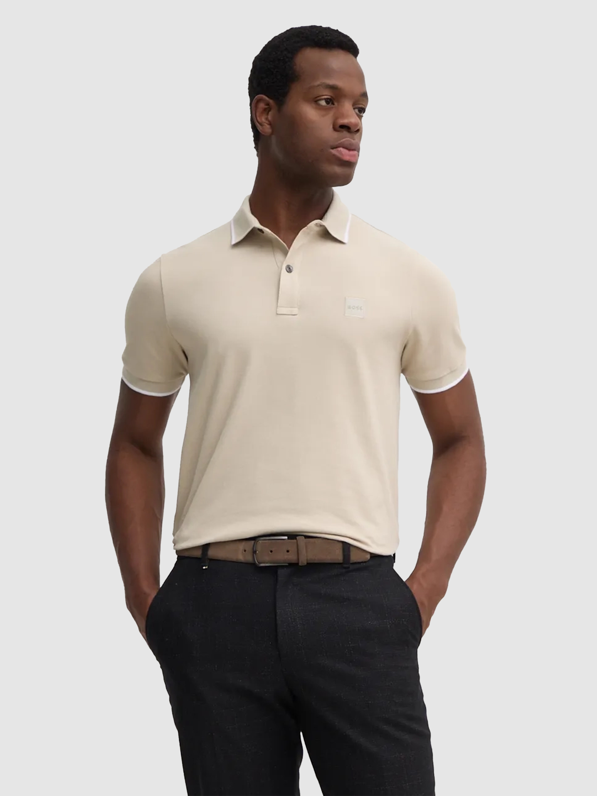 Camiseta Masculino Boss Beige Forte Store