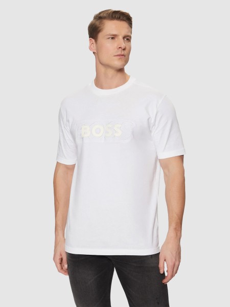 T-Shirt Masculin Boss Green
