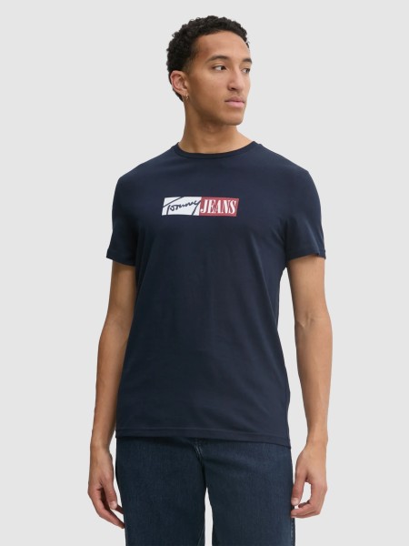 T-Shirt Homem Tjm Slim Entry Graphic Tee Ext Tommy Jeans