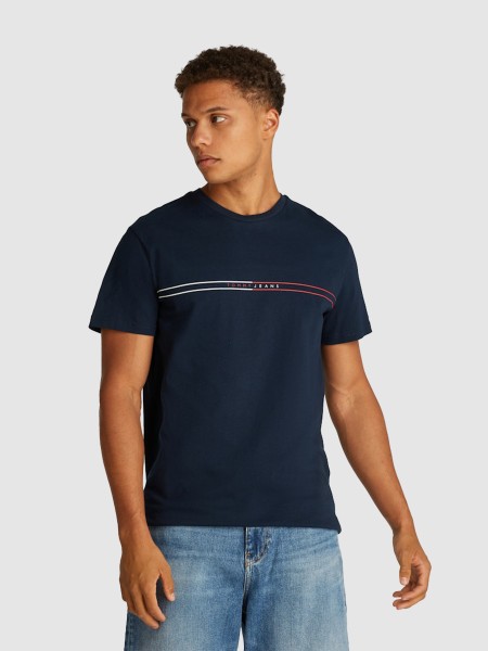 T-Shirt Homem Tjm Slim Entry Graphic Tee Ext Tommy Jeans