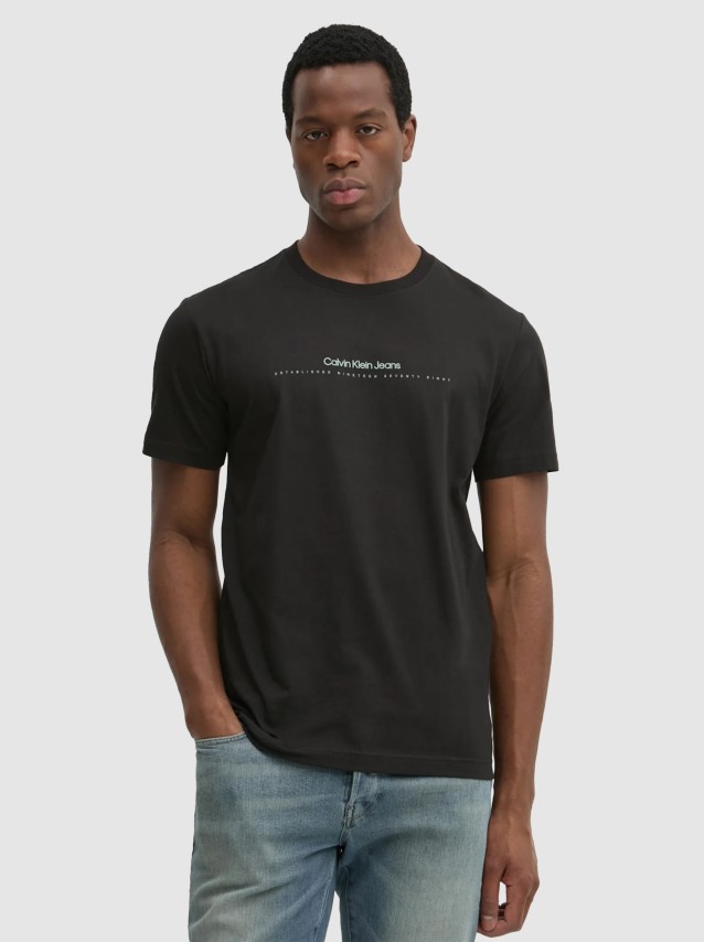 T-Shirt Homem Minimal Logo Tee Calvin Klein