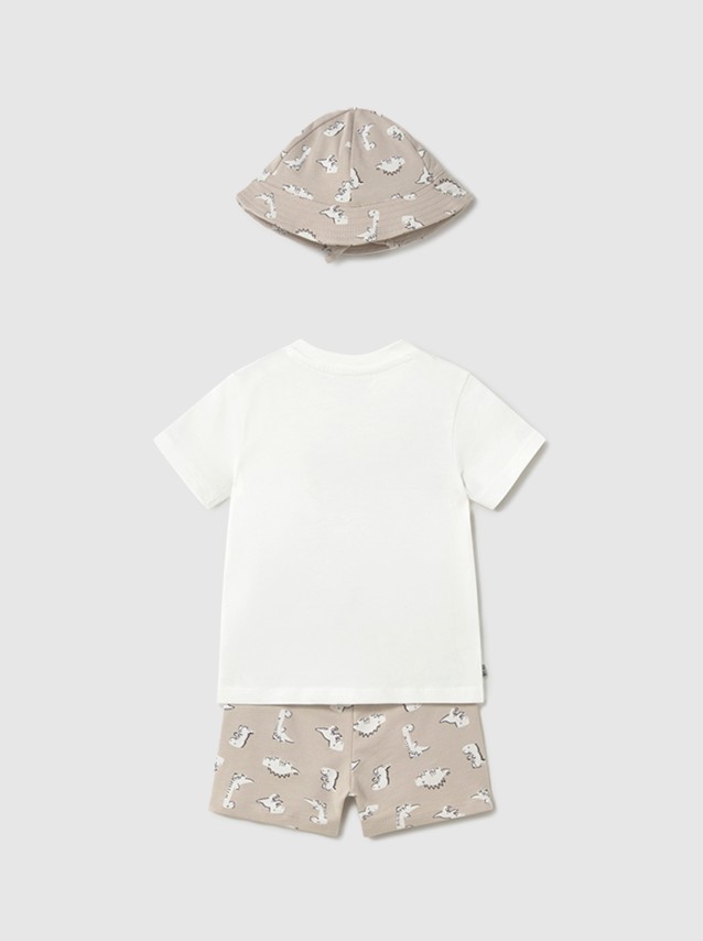 Menino Conj. Malha Print C/ Bucket Mayoral