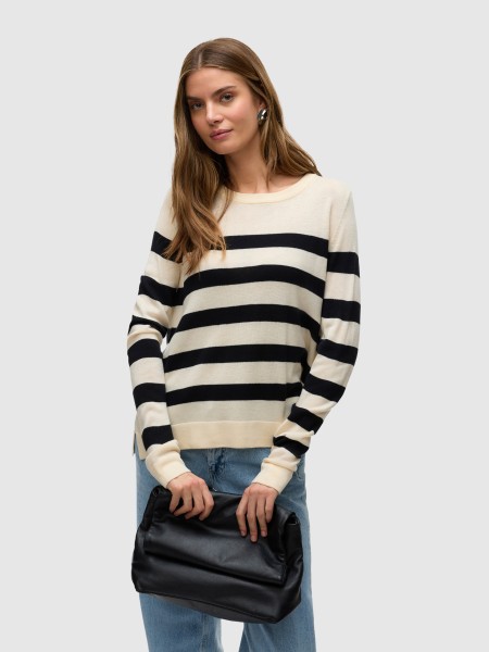 Camisola Mulher Vmnova Ls O-Neck Pullover Ga Noos Vero Moda
