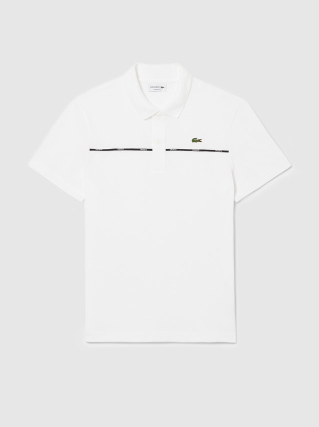 T-Shirt Homem Regular Fit L.12.12 Stretch Pique Trim Pop Polo Lacoste