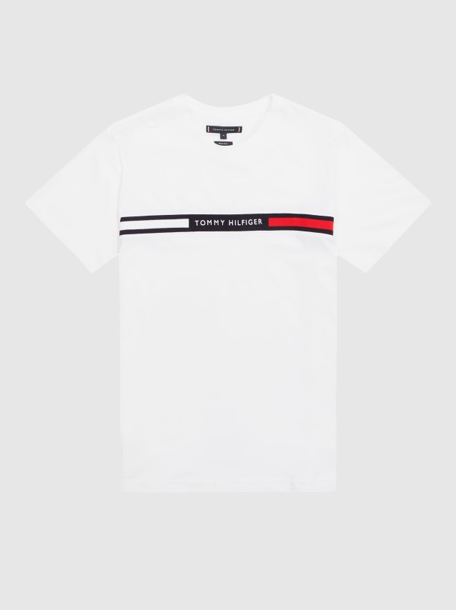T-Shirt Homem Hilfiger Chest Insert Tee Tommy Hilfiger
