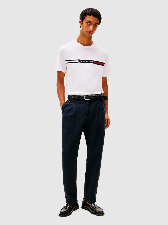 T-Shirt Homem Hilfiger Chest Insert Tee Tommy Hilfiger