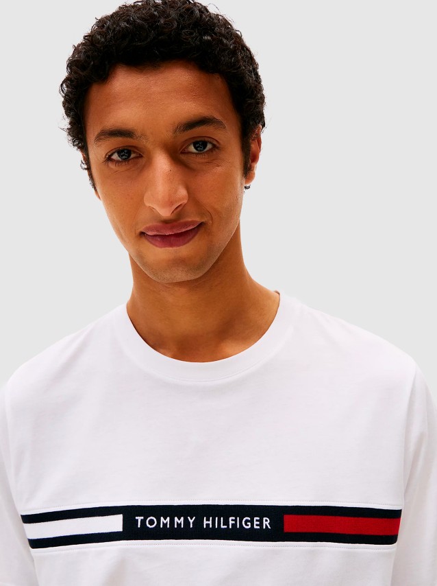 T-Shirt Homem Hilfiger Chest Insert Tee Tommy Hilfiger
