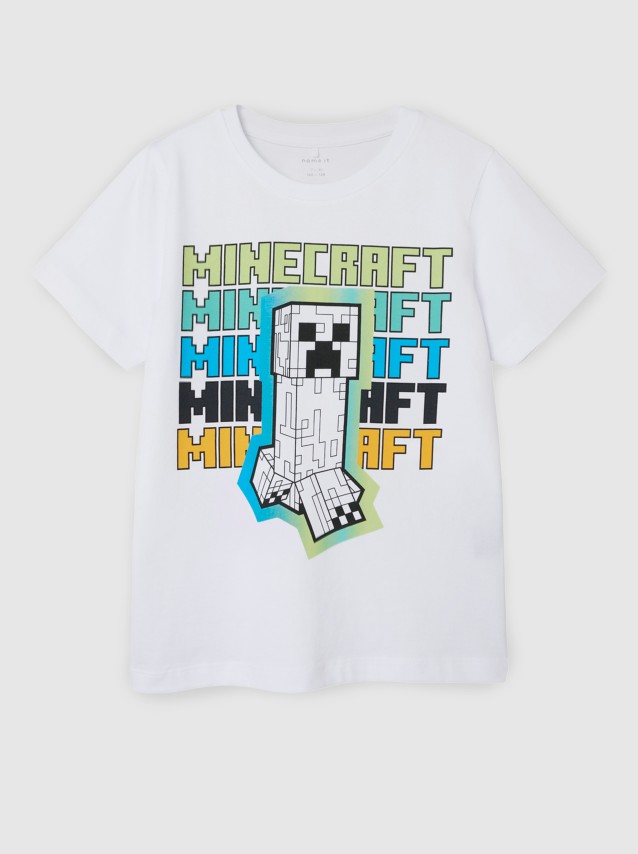 T-Shirt Menino Nkmjin Minecraft Ss Top Box Noos Bfu Name It