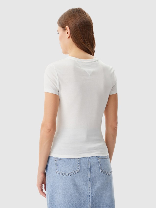 T-Shirt Mulher Slim Tommy Jeans