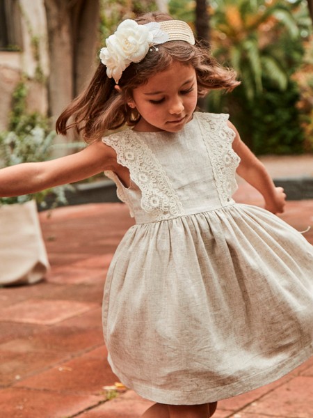 Vestido Menina Linho Mayoral