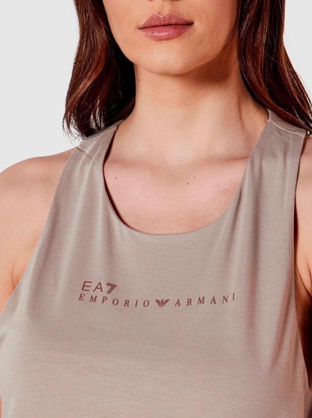 Tops Mulher Natural Ventus7 W Tank -Emporio  Armani
