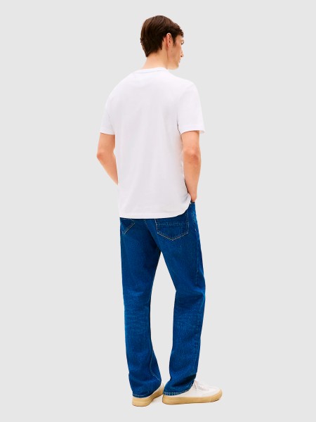 T-Shirt Homem Flag Box Tee Tommy Hilfiger