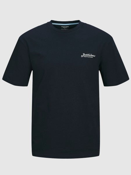 T-Shirt Homem Jjbeau Tee Ss Frontprint Crew Neck Jack & Jones