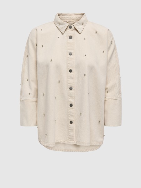Camisa Mulher Onlgrace L/s Rhinestone Only