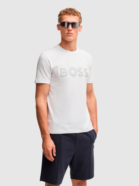 T-Shirt Masculin Boss Green