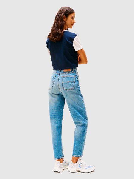 Calças Mulher Tommy Jeans Calças Mulher Tommy Jeans
