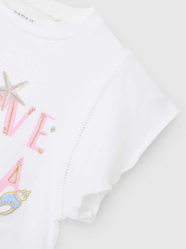 T-Shirt Menina Nmffsea Ss Top Box Name It
