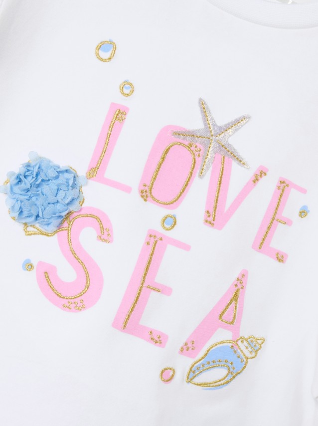 T-Shirt Menina Nmffsea Ss Top Box Name It