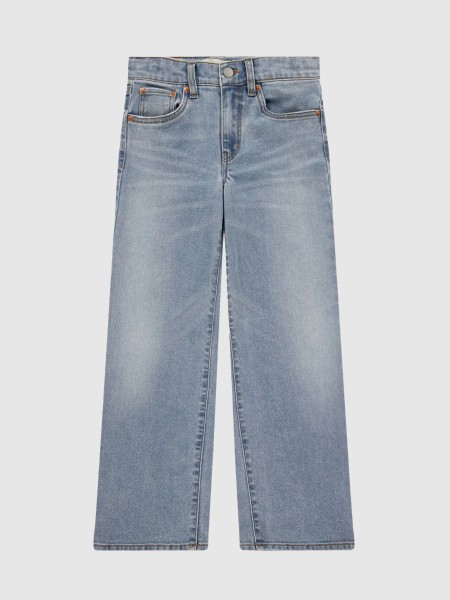 Calca Menina Wide Leg Jeans Levis
