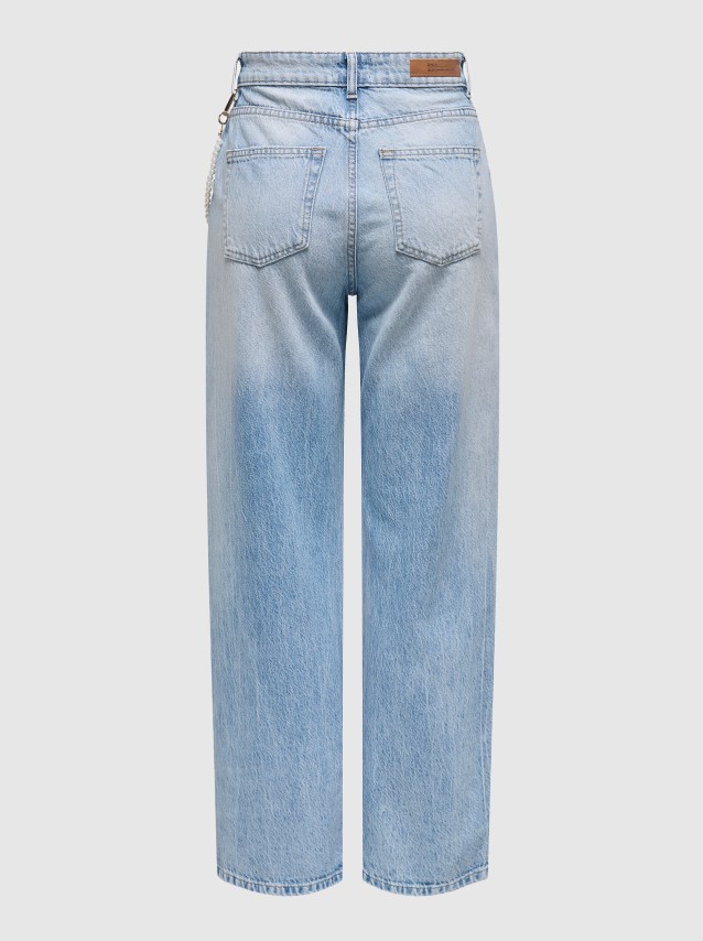 Calca Mulher Onlmolly Hw Wide Dnm Tai Only