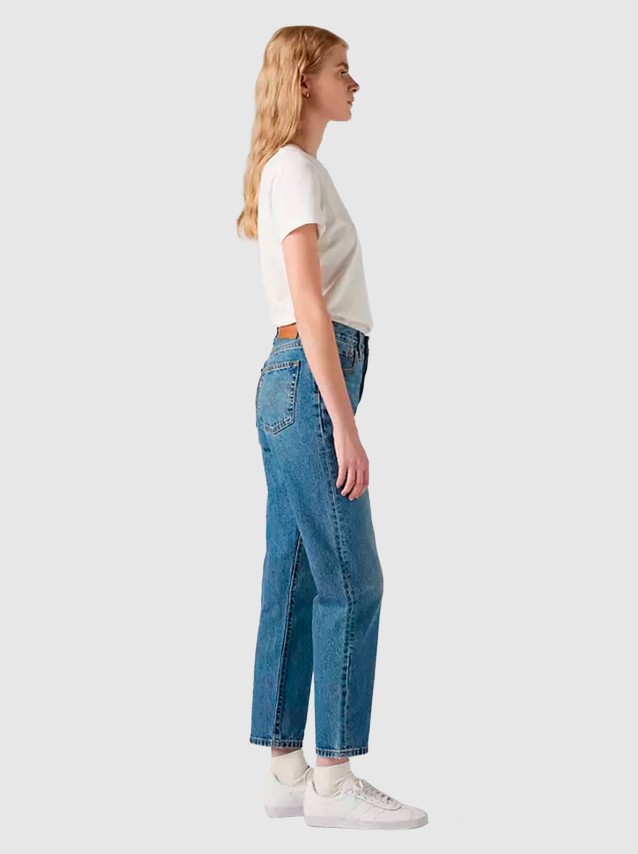 Cal�a de Ganga Mulher 501 Crop Levis
