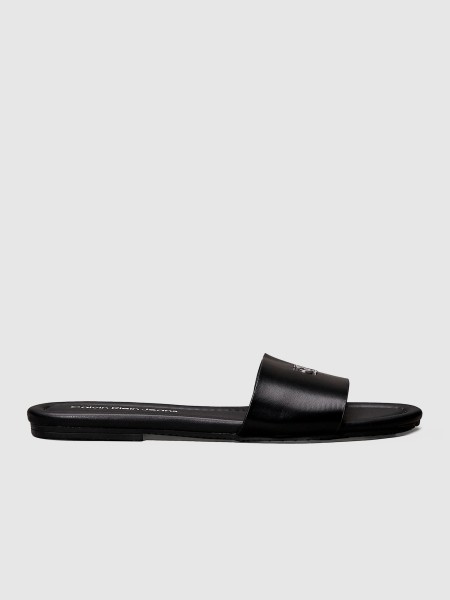 Chinelos Mulher Flat Sandal Slide Mg Calvin Klein Footwear