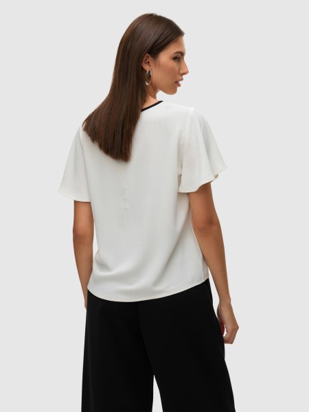 Blusa Mulher Vmnima Ss Top Wvn Ga Vero Moda Blusa Mulher Vmnima Ss Top Wvn Ga Vero Moda