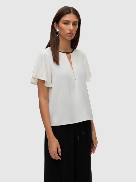 Blusa Mulher Vmnima Ss Top Wvn Ga Vero Moda Blusa Mulher Vmnima Ss Top Wvn Ga Vero Moda