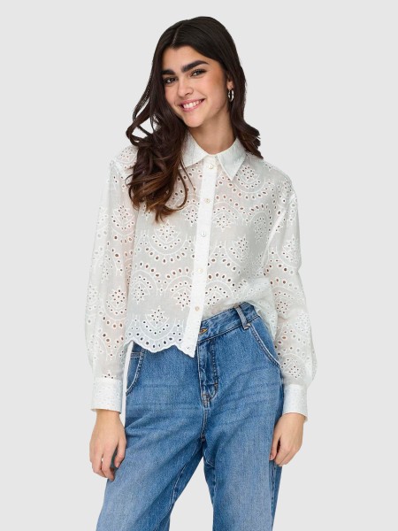 Camisa Mulher Onlvalais L/s Shirt Wvn Noos Only