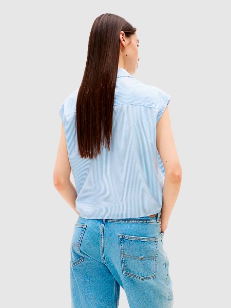Camisas Mulher Tommy Jeans Camisas Mulher Tommy Jeans
