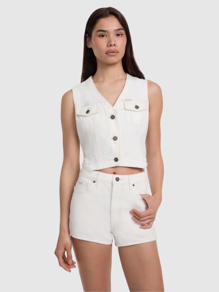 Colete Mulher Gj Denim Vest Guess Jeans