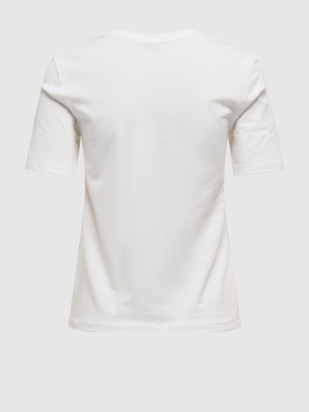 T-Shirt Mulher Onlolivia Life S/s Flower O-Neck Top Jrs Only T-Shirt Mulher Onlolivia Life S/s Flower O-Neck Top Jrs Only