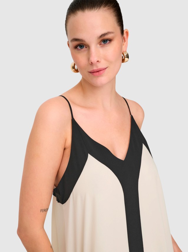 Vestidos Mulher Onldiana Life Strap Long Dress Wvn Only