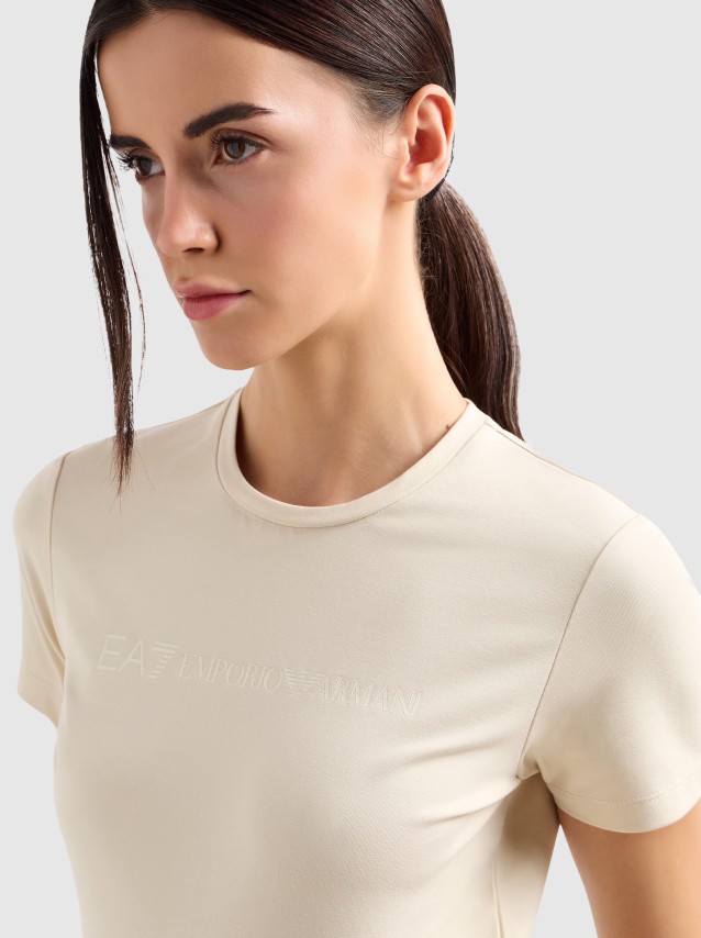 T-Shirt Mulher Train Contemporary Sport W Crop Tee Ss - Train Contemporary Sport W Crop Tee Ss Ea7  